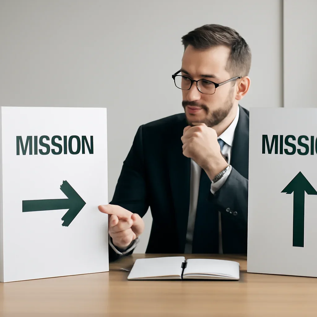 Comparing options for mission in Mission